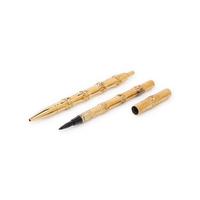 Louis Tamis, Two 14k Gold Bamboo Pens