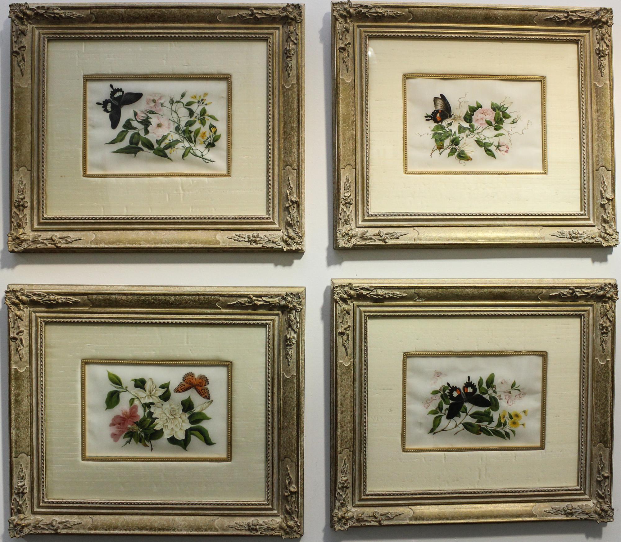 A Group of Four Chinese Export Pith Paintings