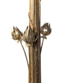 A Continental Brass Floor Lamp