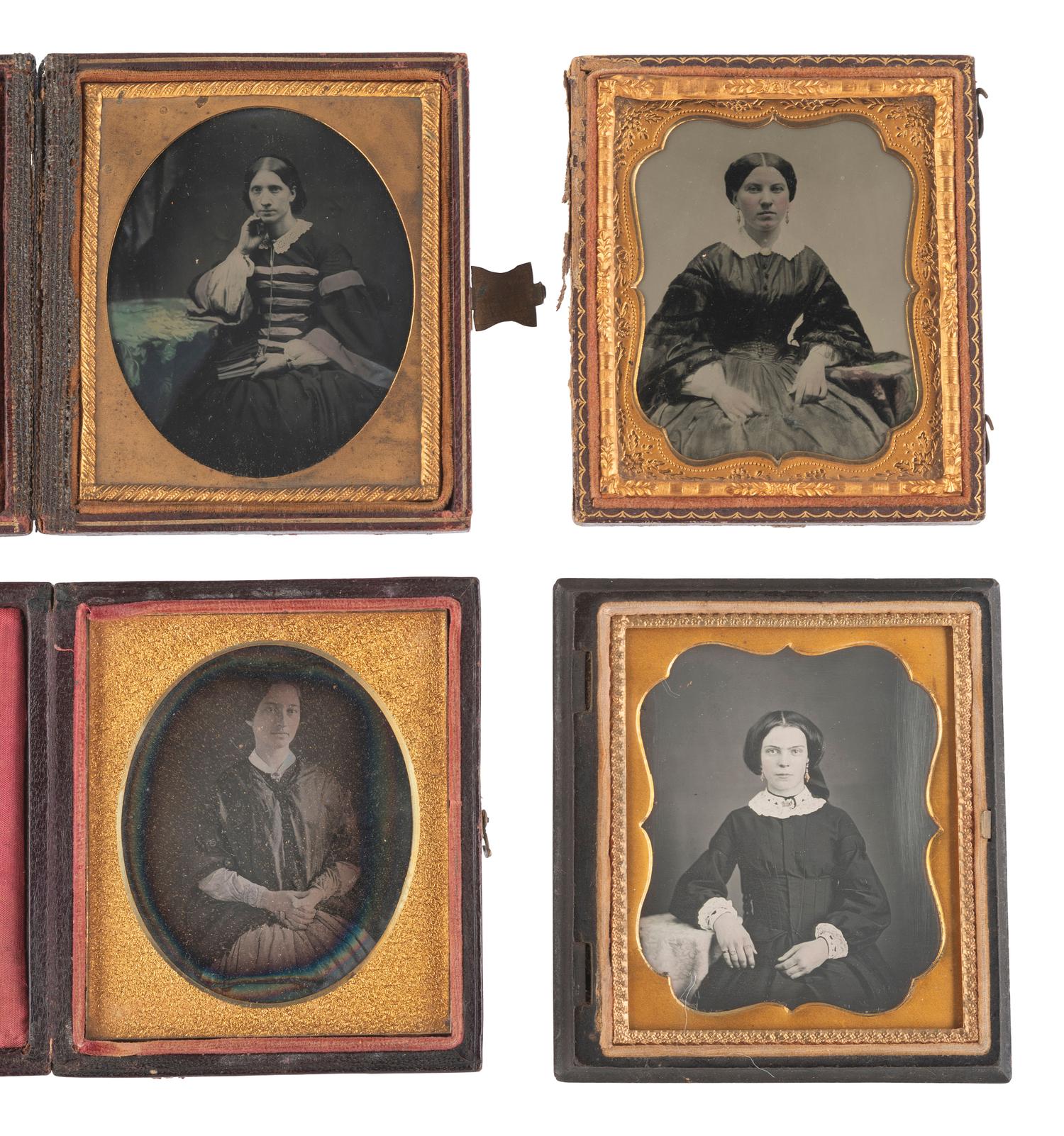 [EARLY PHOTOGRAPHY]. 37 assorted cased images.