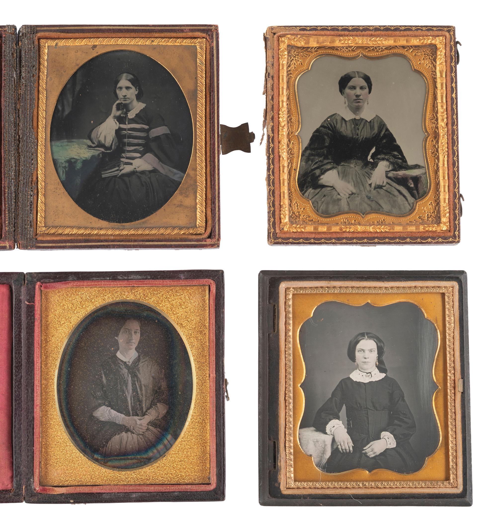 [EARLY PHOTOGRAPHY]. 37 assorted cased images.