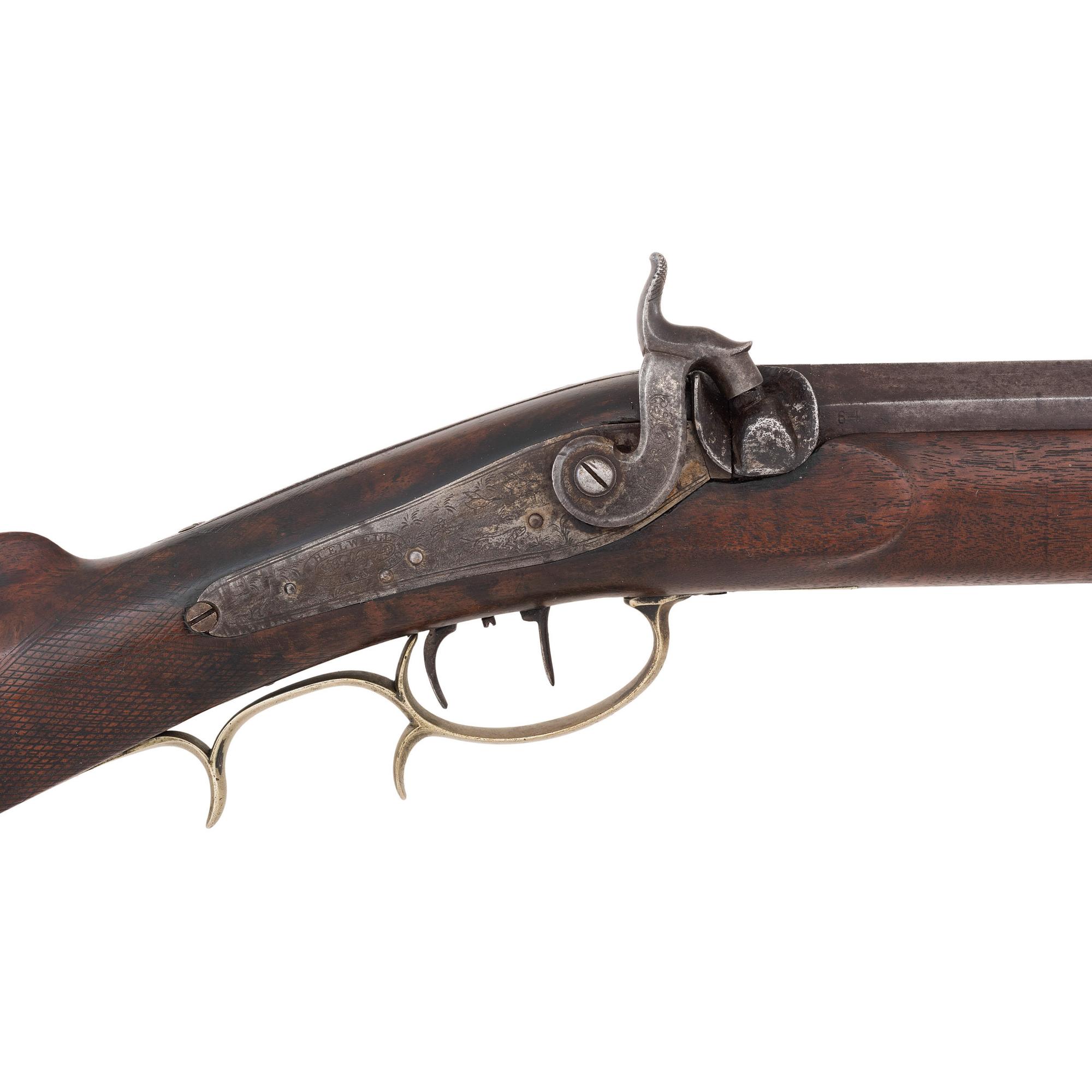 Heavy Barrel Percussion Plains Rifle by Wurfflein