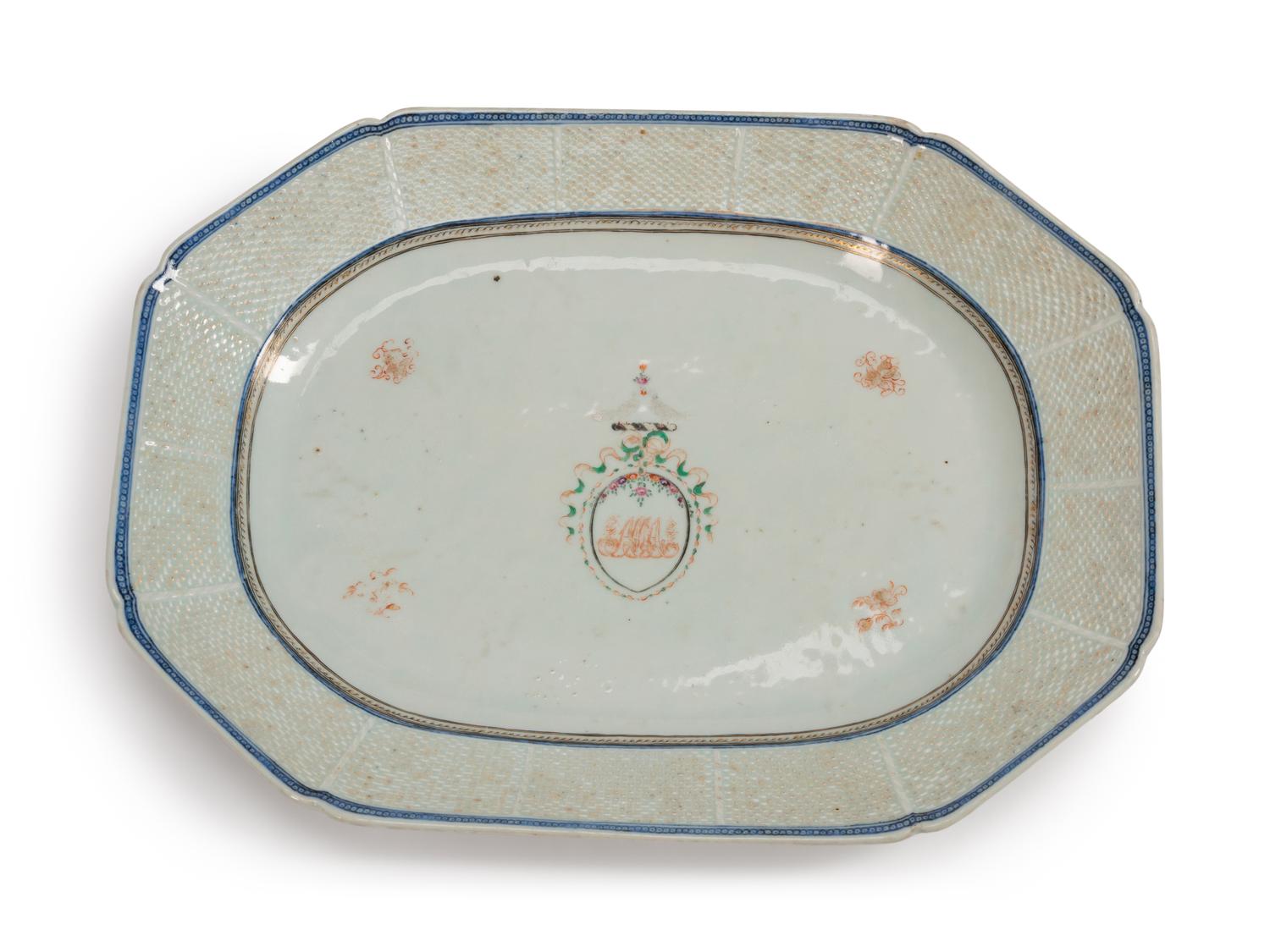 A Chinese Export Porcelain Tureen, Cover and Stand — 19TH CENTURY
