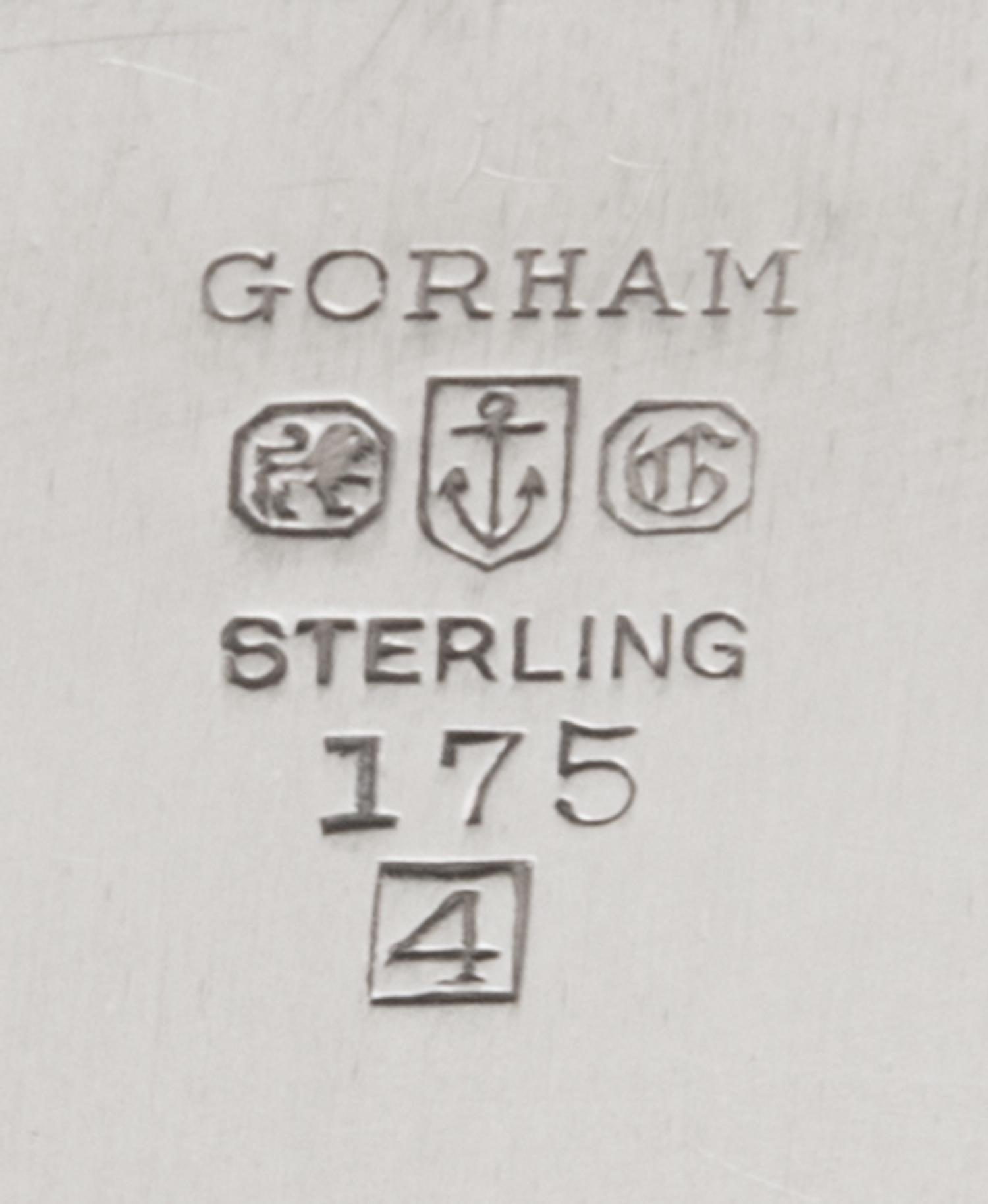 An American Silver Bowl, Gorham Mfg. Co., Providence, RI, 1944, in the Marie Antoinette pattern.