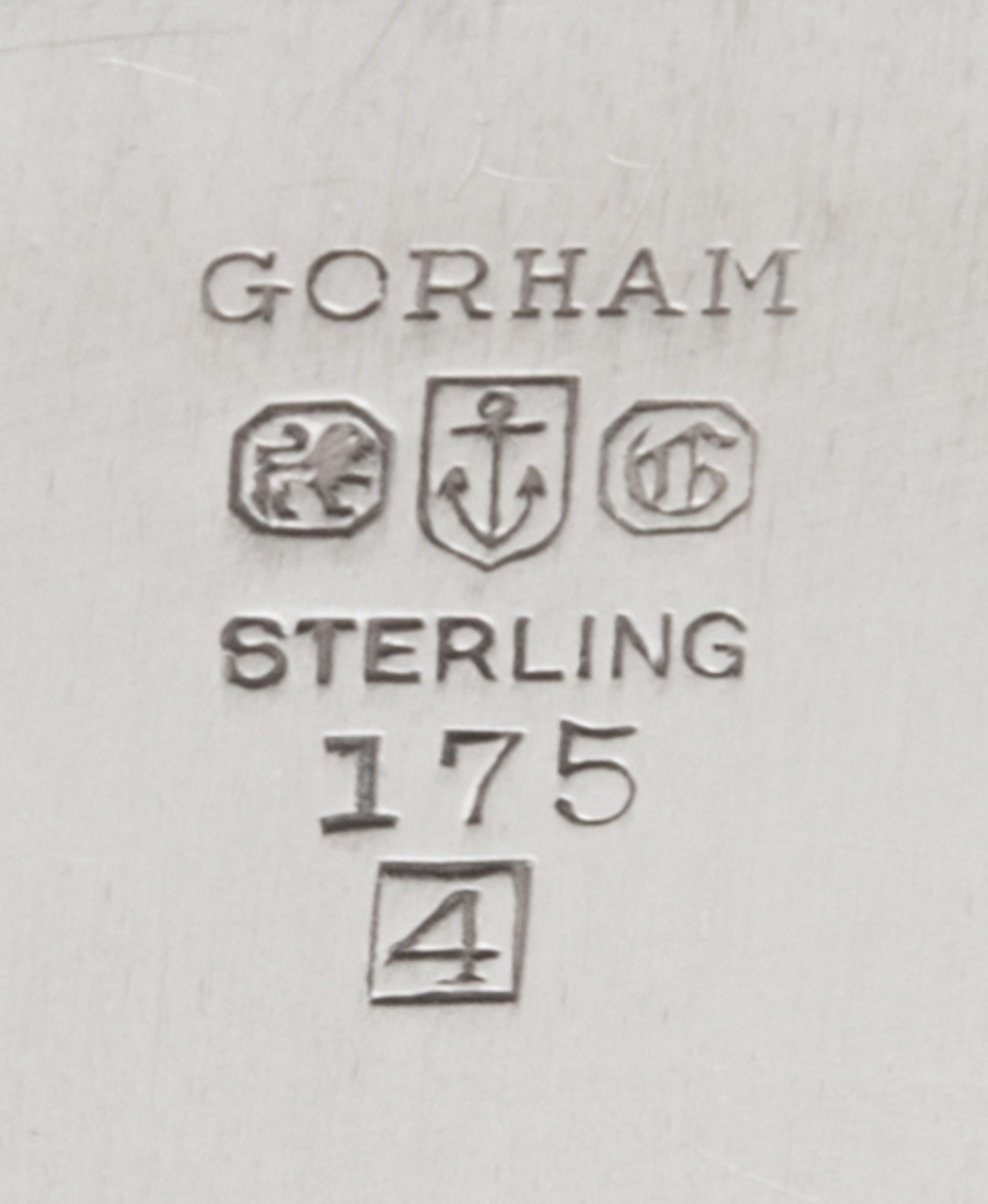 An American Silver Bowl, Gorham Mfg. Co., Providence, RI, 1944, in the Marie Antoinette pattern.