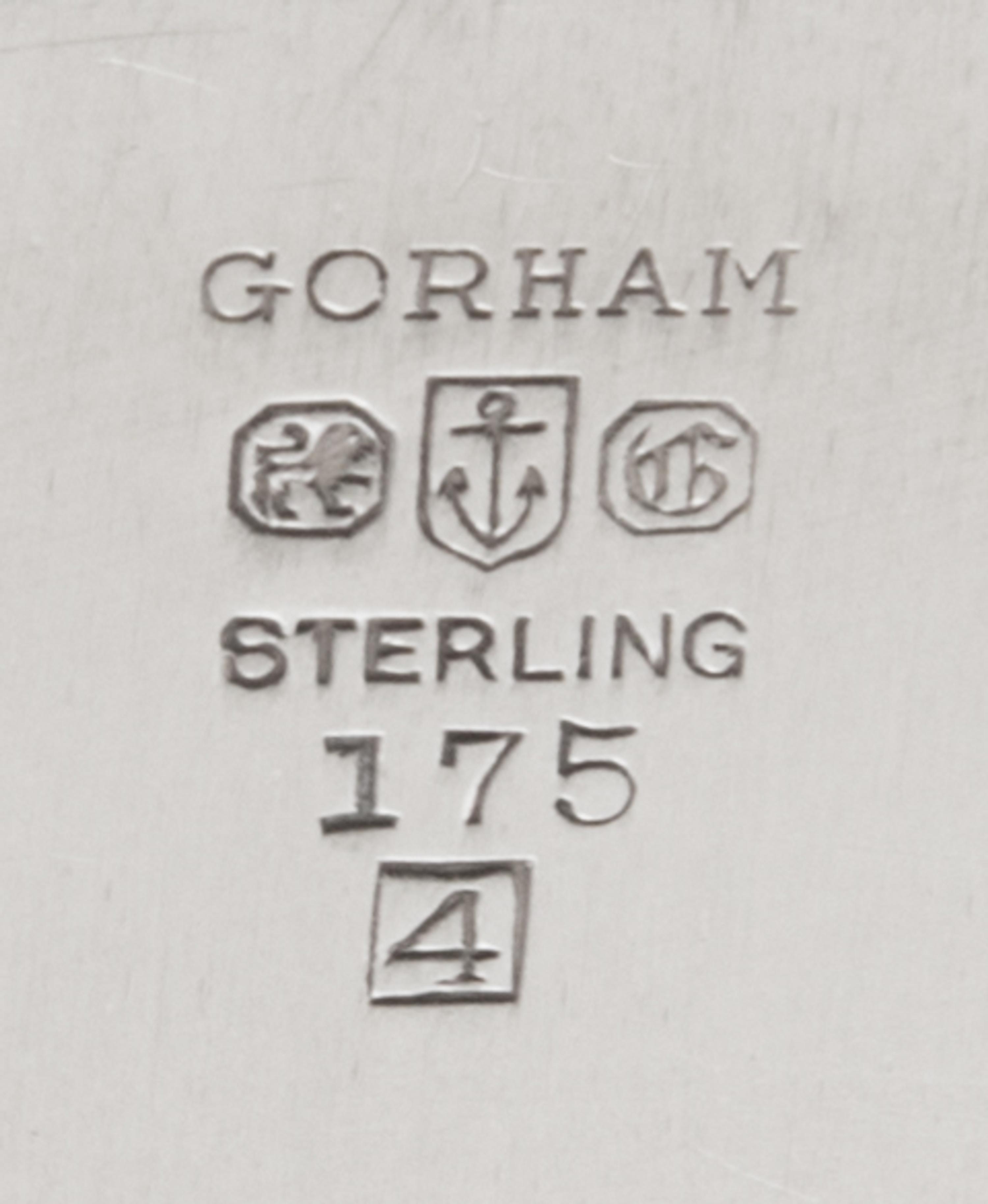 An American Silver Bowl, Gorham Mfg. Co., Providence, RI, 1944, in the Marie Antoinette pattern.