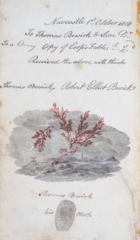 (BEWICK, THOMAS) AESOP. The Stories. Newcastle, 1818. First edition, signed with thumbprint.