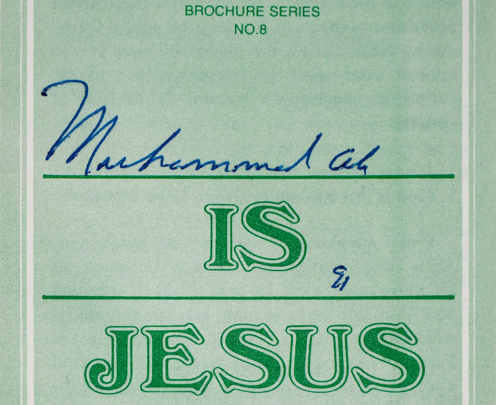 A Group of Three Muhammad Ali Signed Autograph Islamic Pamphlets,