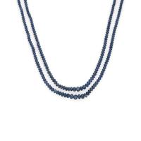 Two Sapphire Beaded Necklaces