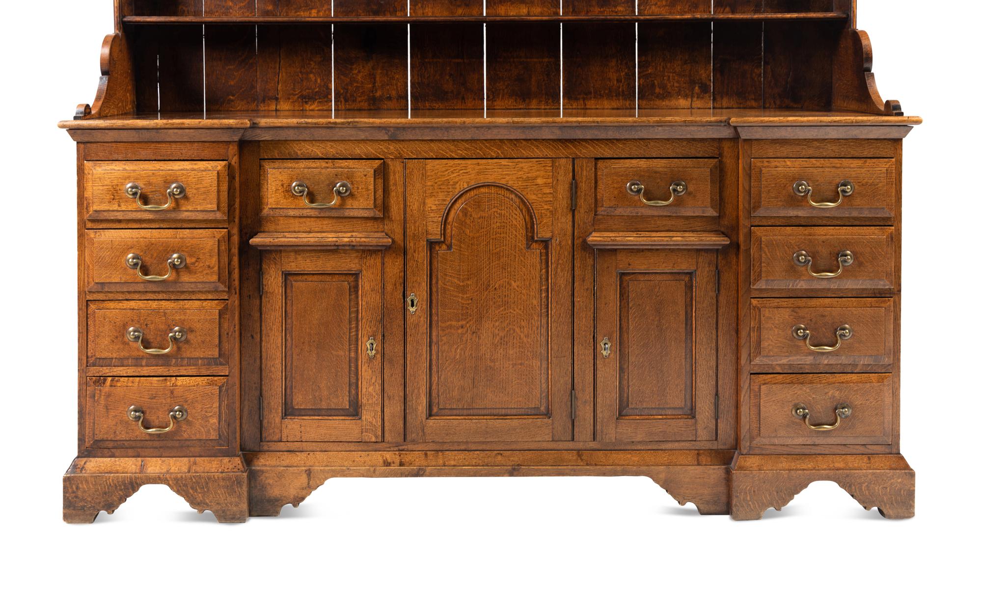 A George III Style Oak Welsh Cupboard