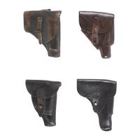 Lot of 16 Assorted WWII-era Military Holsters Including: German, Japanese, and U.S.