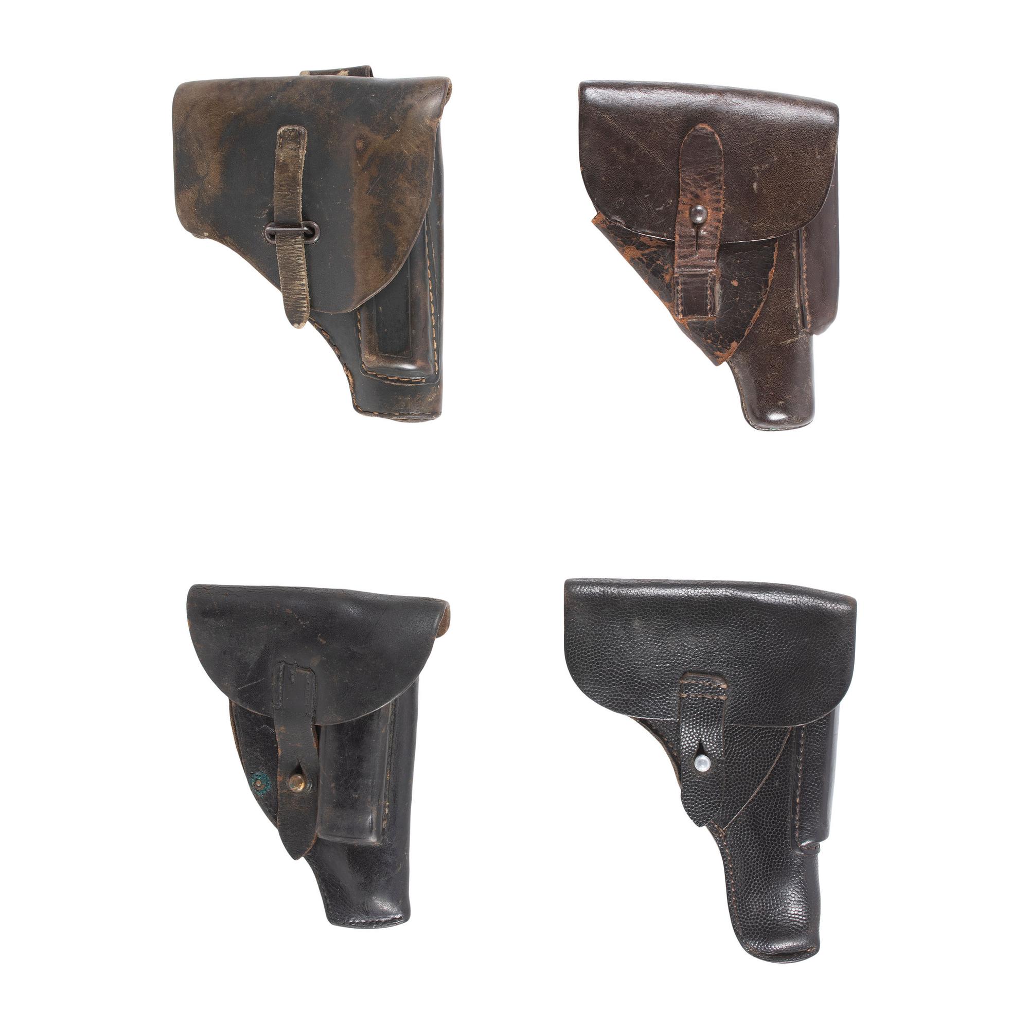 Lot of 16 Assorted WWII-era Military Holsters Including: German, Japanese, and U.S.