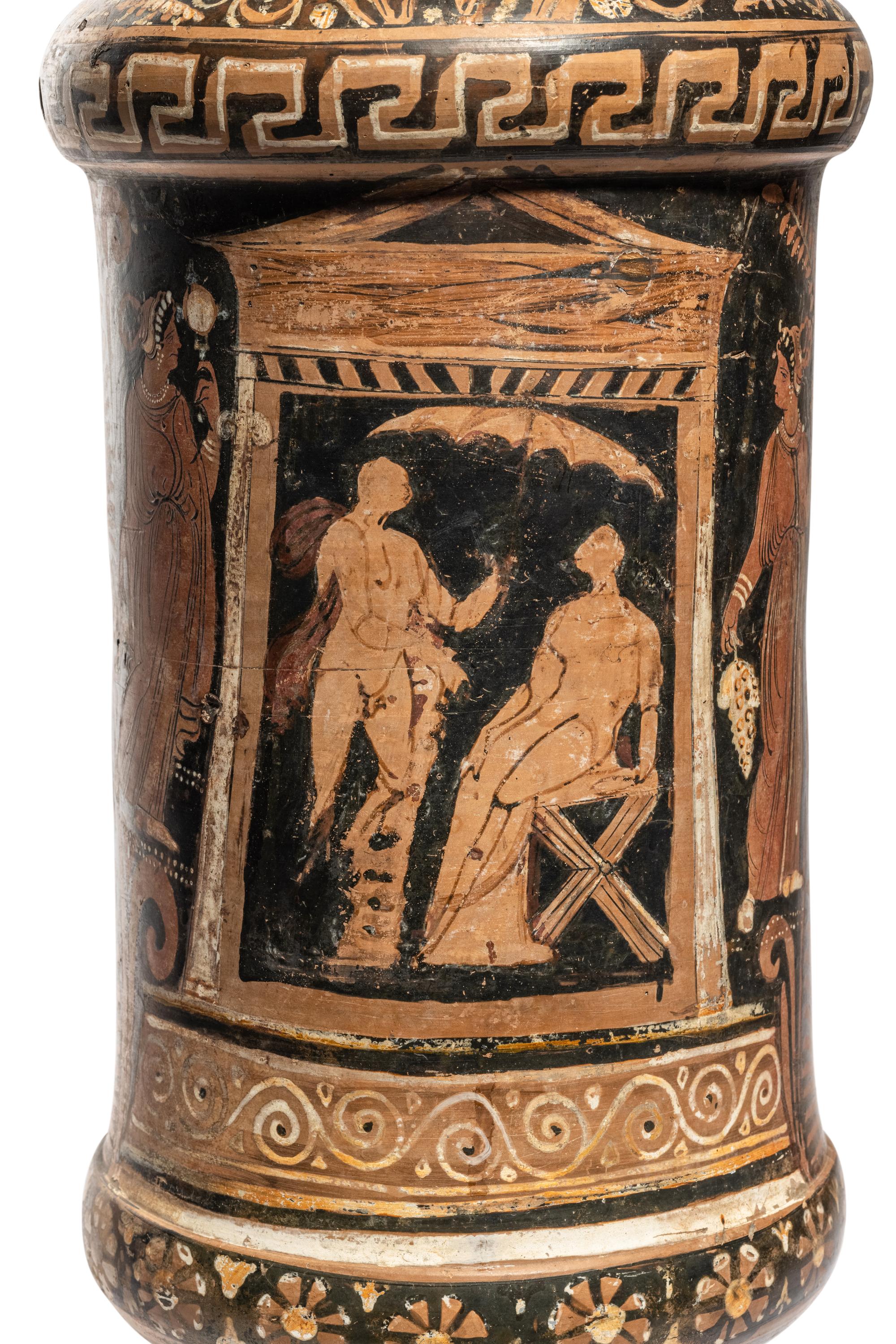 An Apulian Red-Figured Barrel Amphora