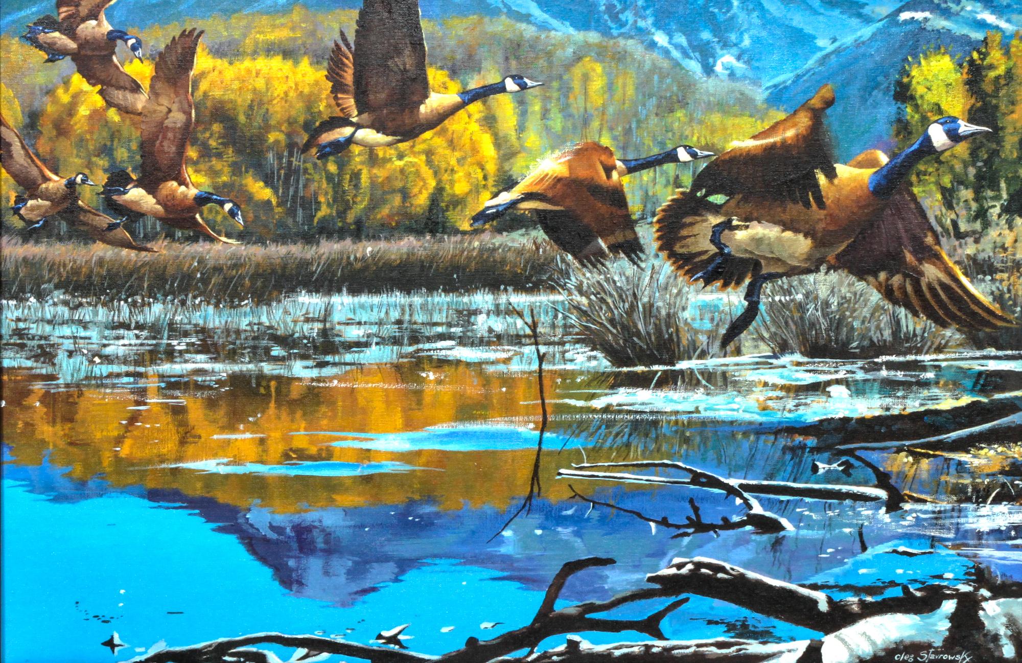 Oleg Stavrowsky, (American, b. 1927), Honkers