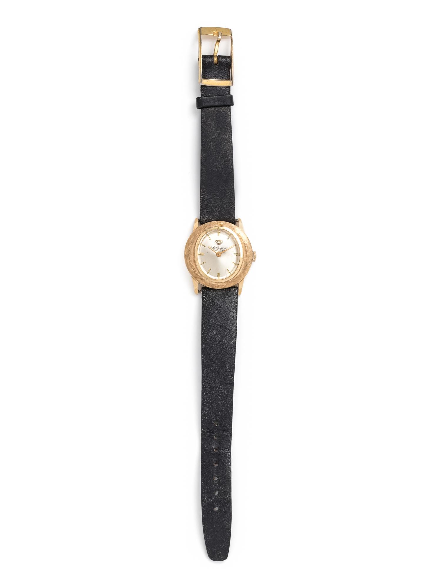 JULES JURGENSEN, 14K YELLOW GOLD WRISTWATCH