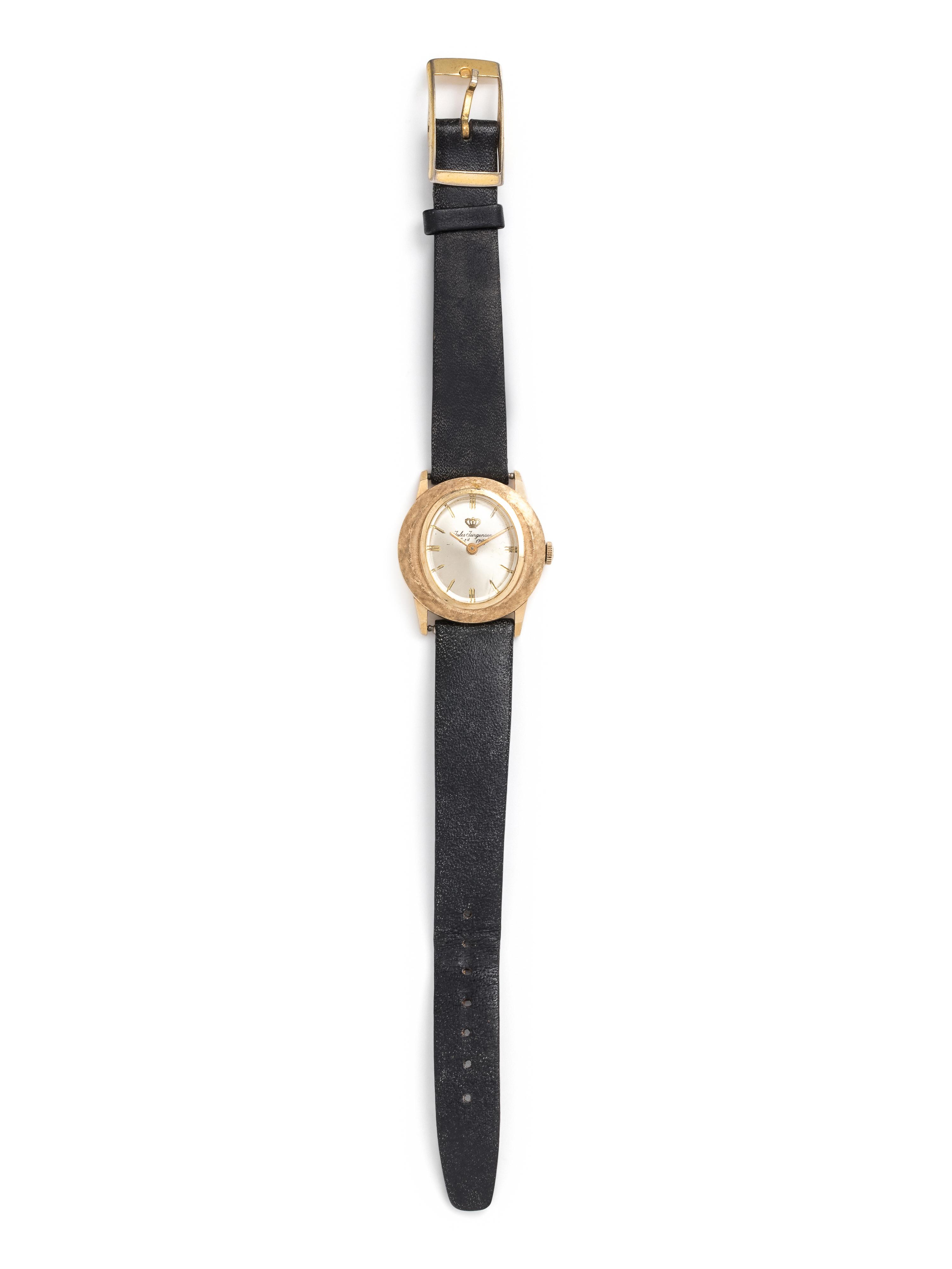 JULES JURGENSEN, 14K YELLOW GOLD WRISTWATCH