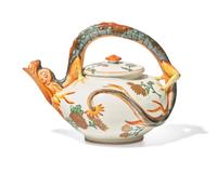A Wedgwood Majolica Figural Dragon Teapot