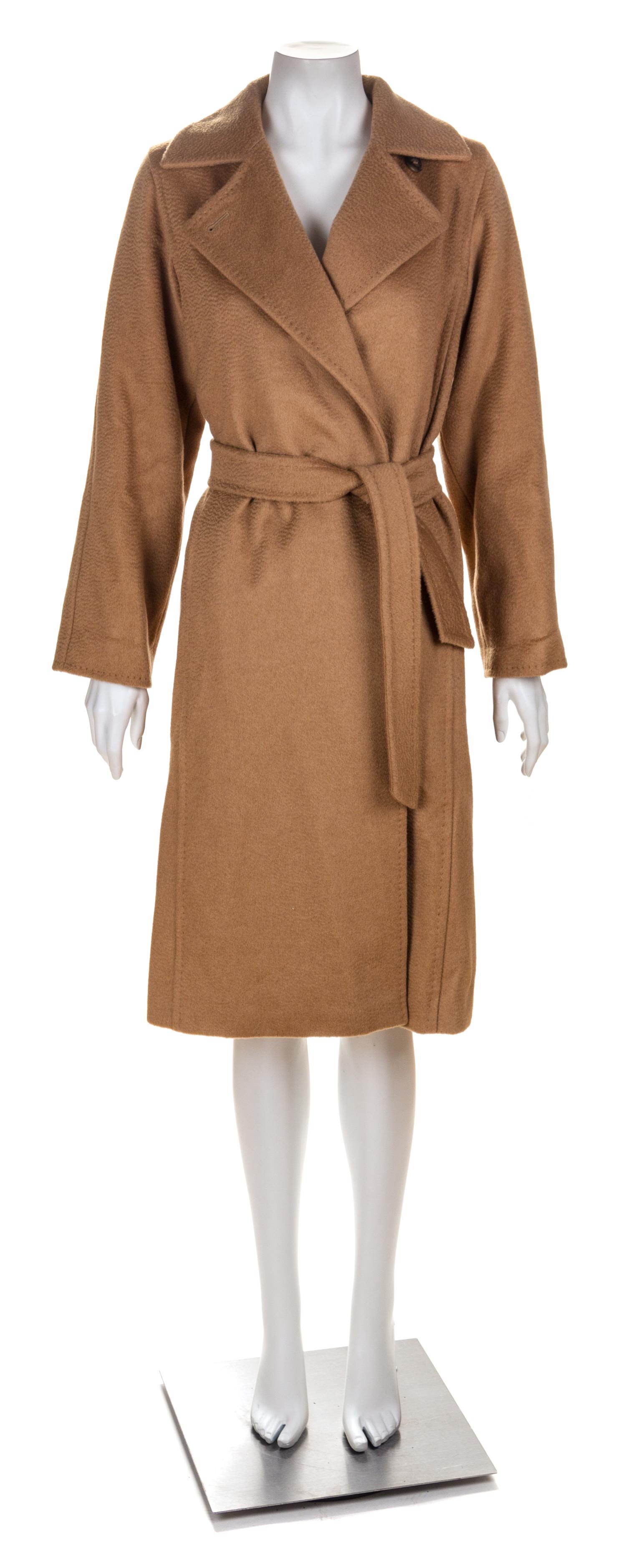 A Max Mara Camel Hair Coat, Size 0.