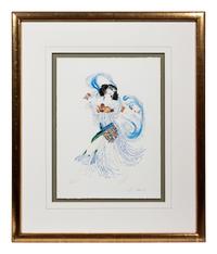 Three Framed Works on Paper