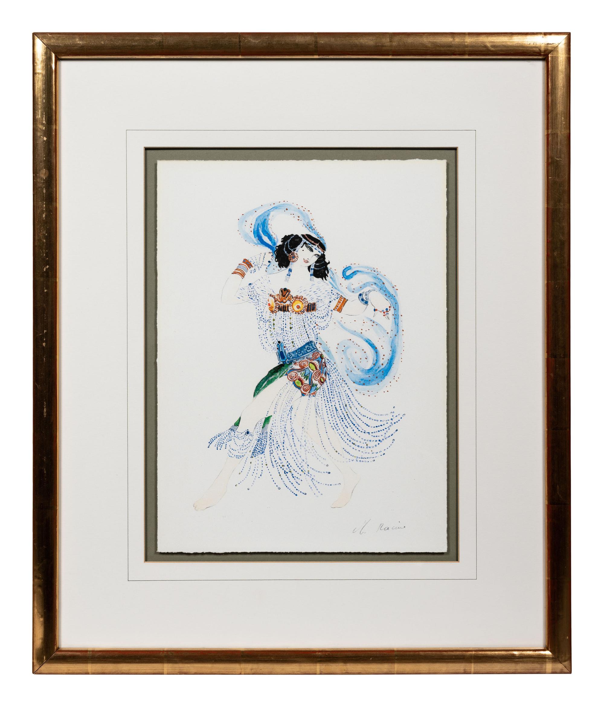 Three Framed Works on Paper