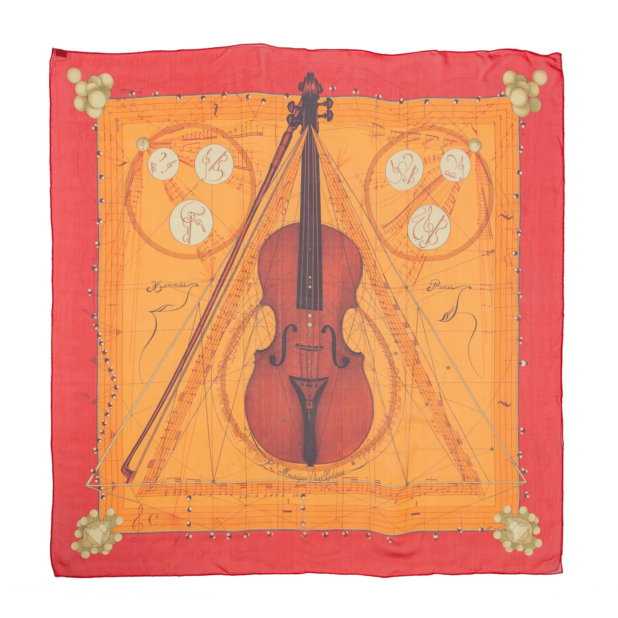 Three Hermès 90cm Silk Chiffon Scarves