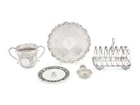 A Group of Five English Silver Articles