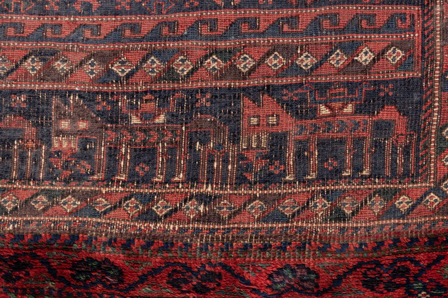 A Soumak Wool Saddle Bag