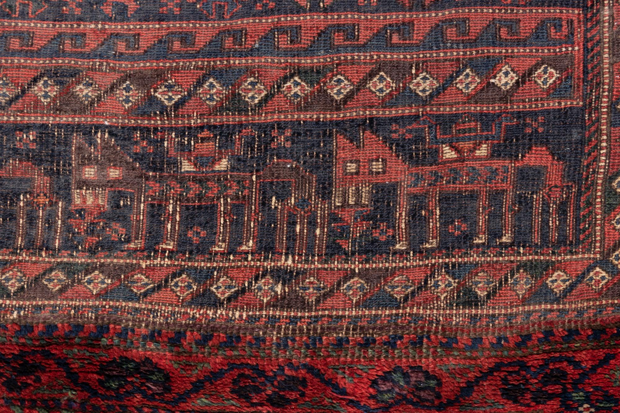 A Soumak Wool Saddle Bag