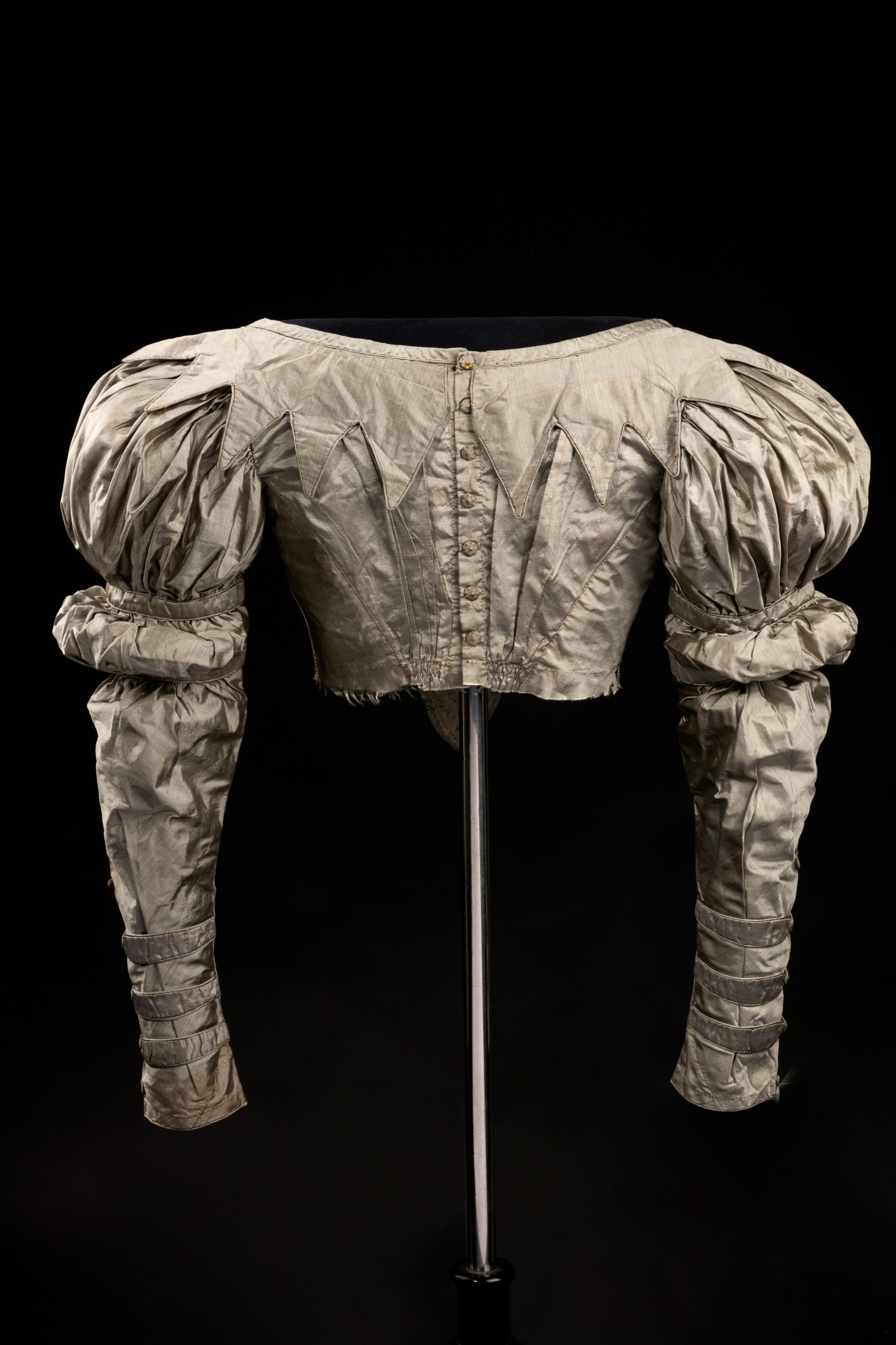 Three 19th Century Silk Bodices, 1820s-1830s