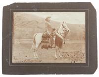 [WILD WEST SHOWS]. William F. "Buffalo Bill" Cody signed and inscribed large format photograph. New York: Hemment Studios.