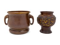 Two Chinese Bronze Censers