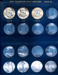 A Collection of Thirty-Five Benjamin Franklin 50c Coins