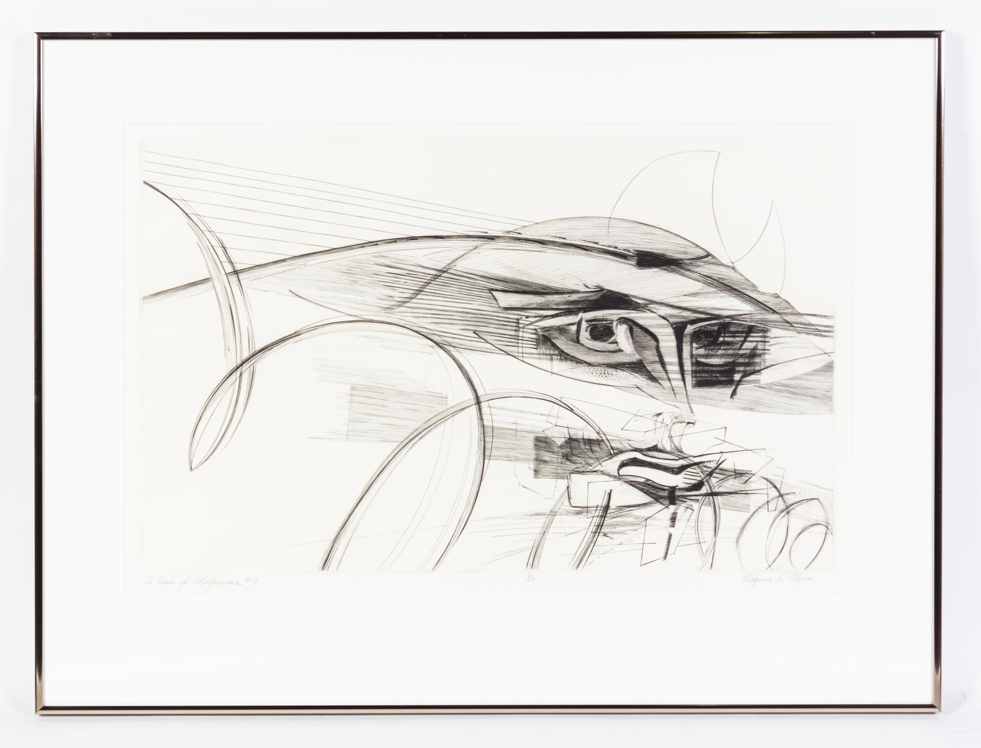 Virginia A. Meyers, (American, b. 1927), Time of Malfeasance, c. 1970 (portfolio of 21)