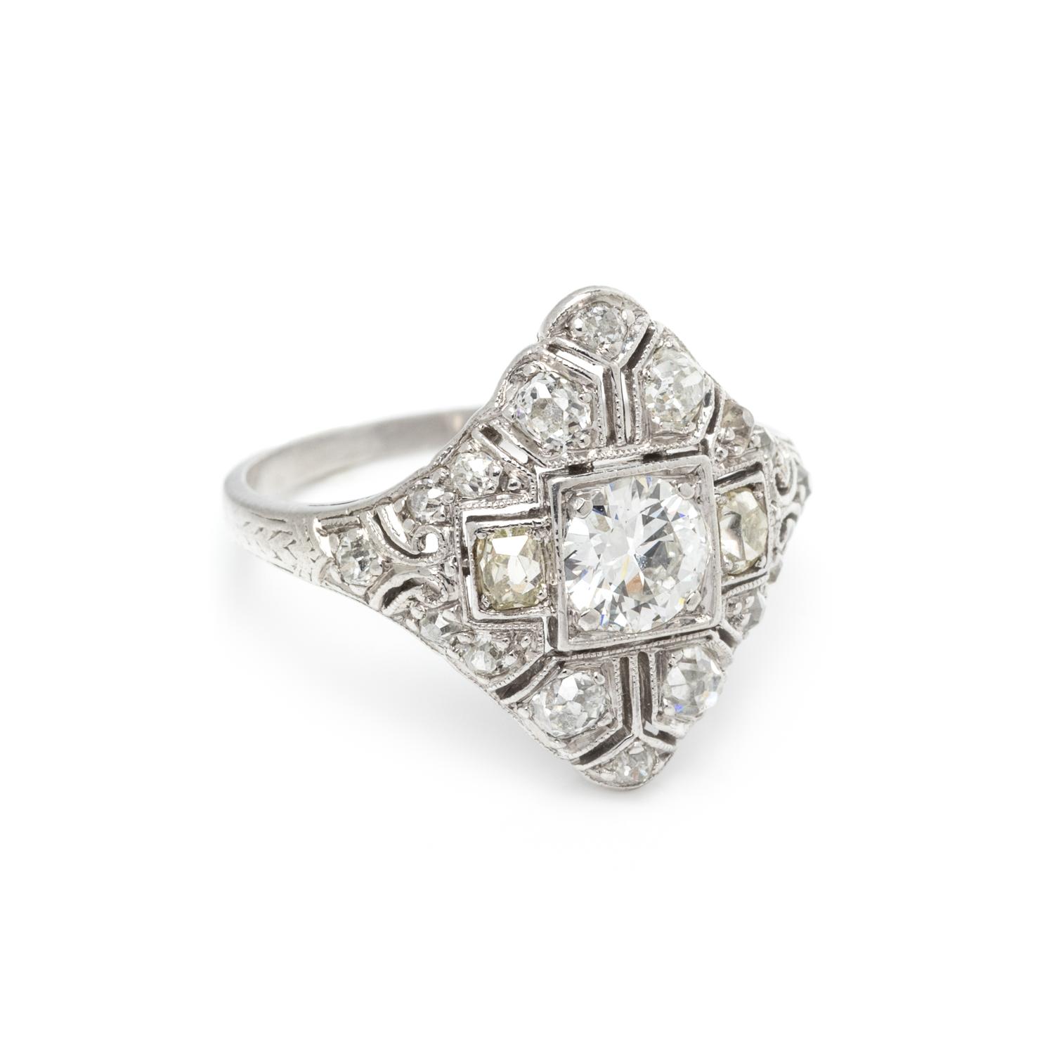 ART DECO, DIAMOND RING