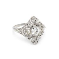 ART DECO, DIAMOND RING