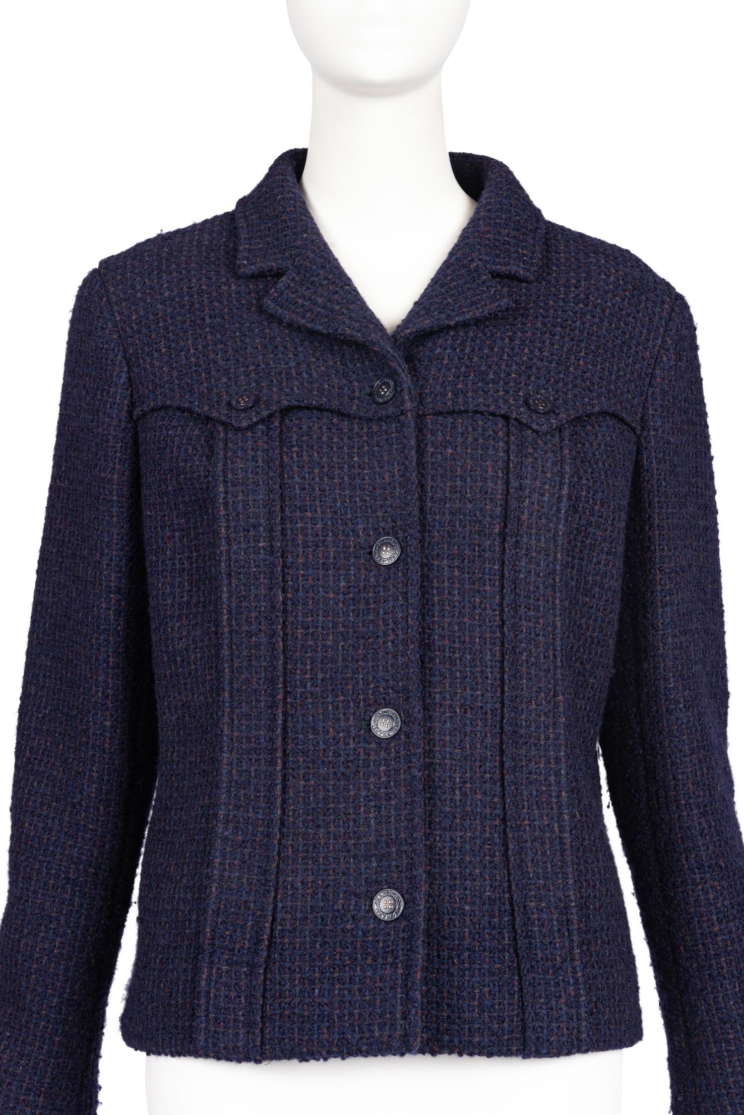 Chanel Navy Tweed Jacket, Autumn 2002