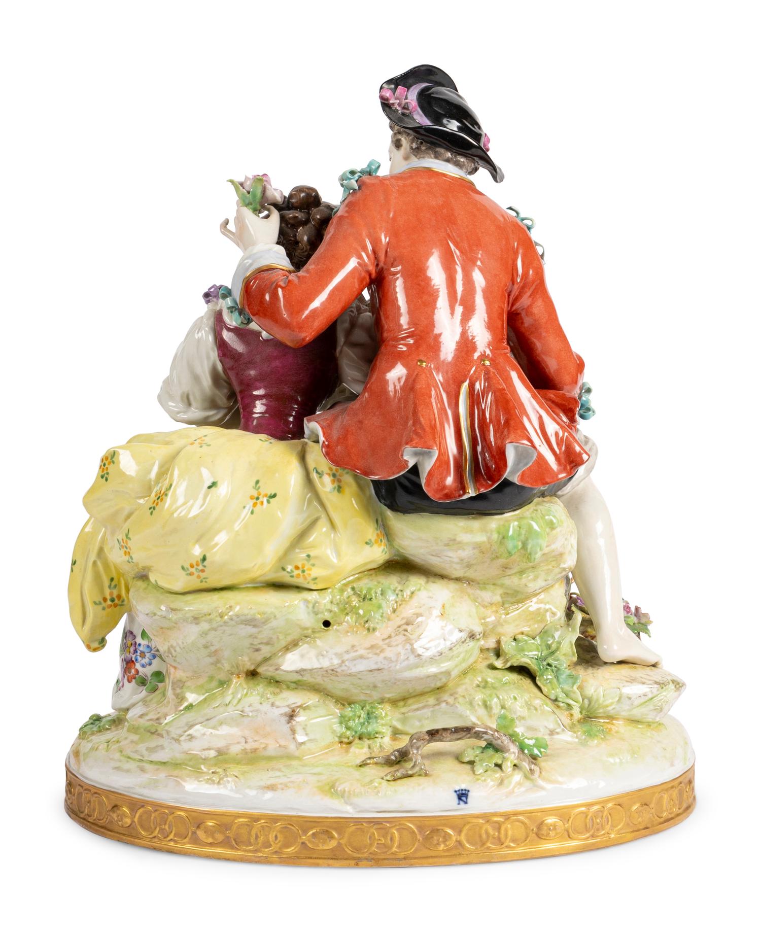 A German Porcelain Figural Group