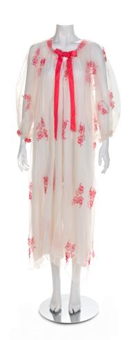 Two Vintage Sheer Dresses, 1960s Robe size label: Medium