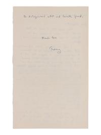 WILDER, Thornton (1897-1975). The Bridge of San Luis Rey. London: Longmans, Green and Co., 1927.