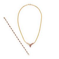 Ruby, Diamond, and Yellow Gold Necklace and Bracelet