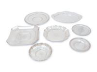 Seven American Silver Small Trays
