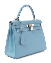 Hermès Kelly Retourne 28cm Blue Jean Bag, 2005