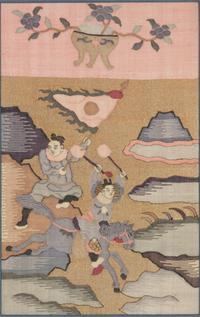 10 Chinese Embroidered and Woven Silk Articles