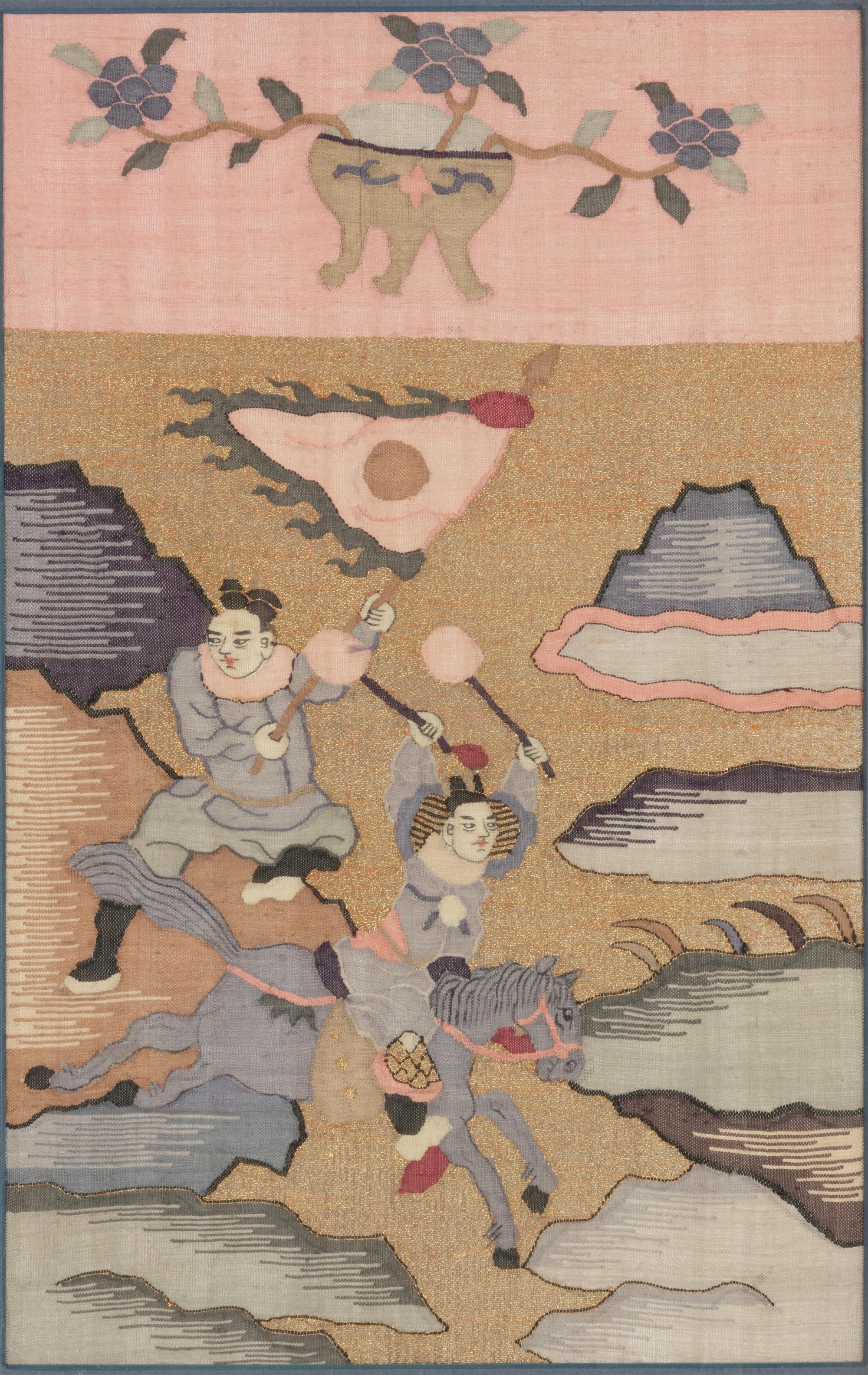 10 Chinese Embroidered and Woven Silk Articles