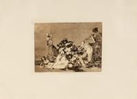 Four plates from Los desastres de la Guerra , (printed later)