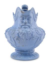 An English Blue-Glazed Stoneware Pitcher