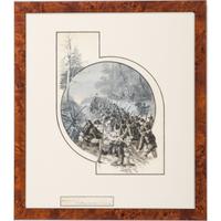 John R. Chapin, Watercolor and Gouache Depicting Soldiers Slogging through Mud