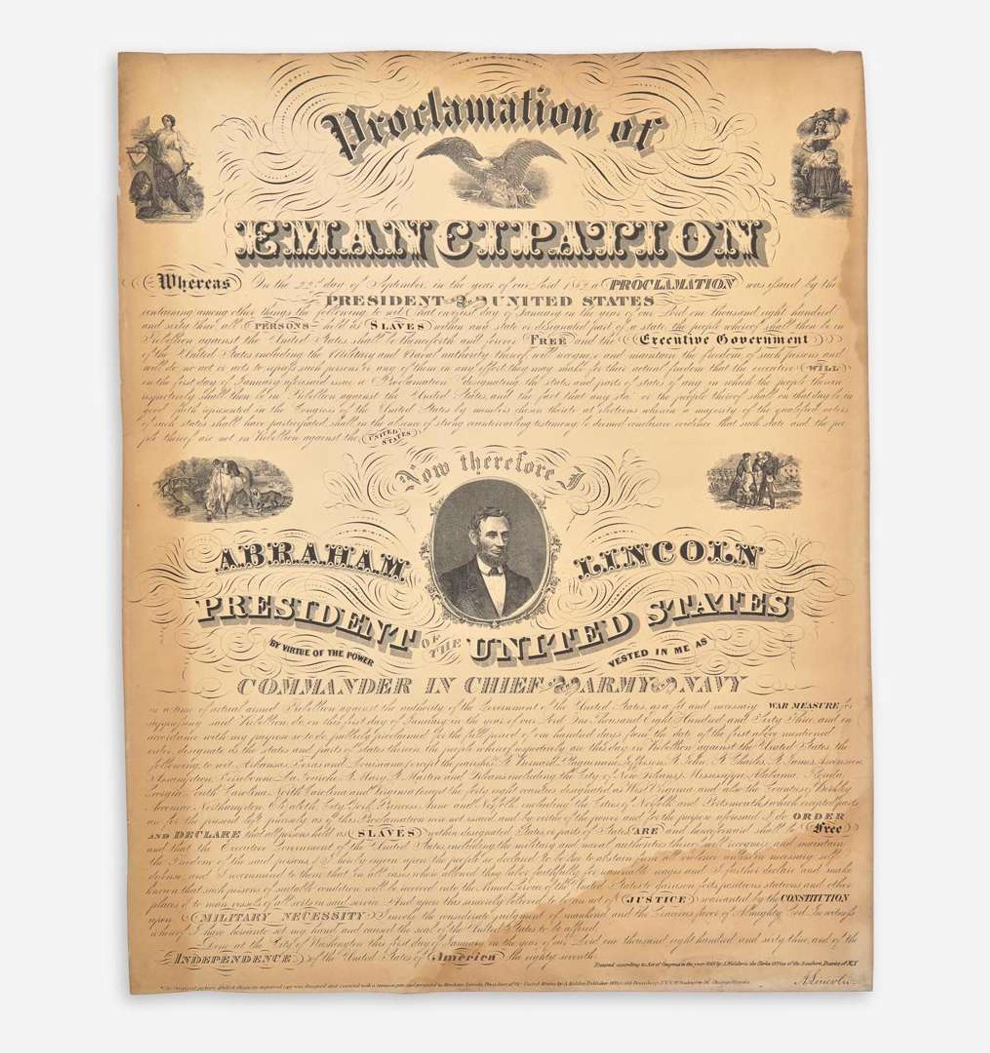 [African-Americana] [Emancipation Proclamation] Proclamation of Emancipation