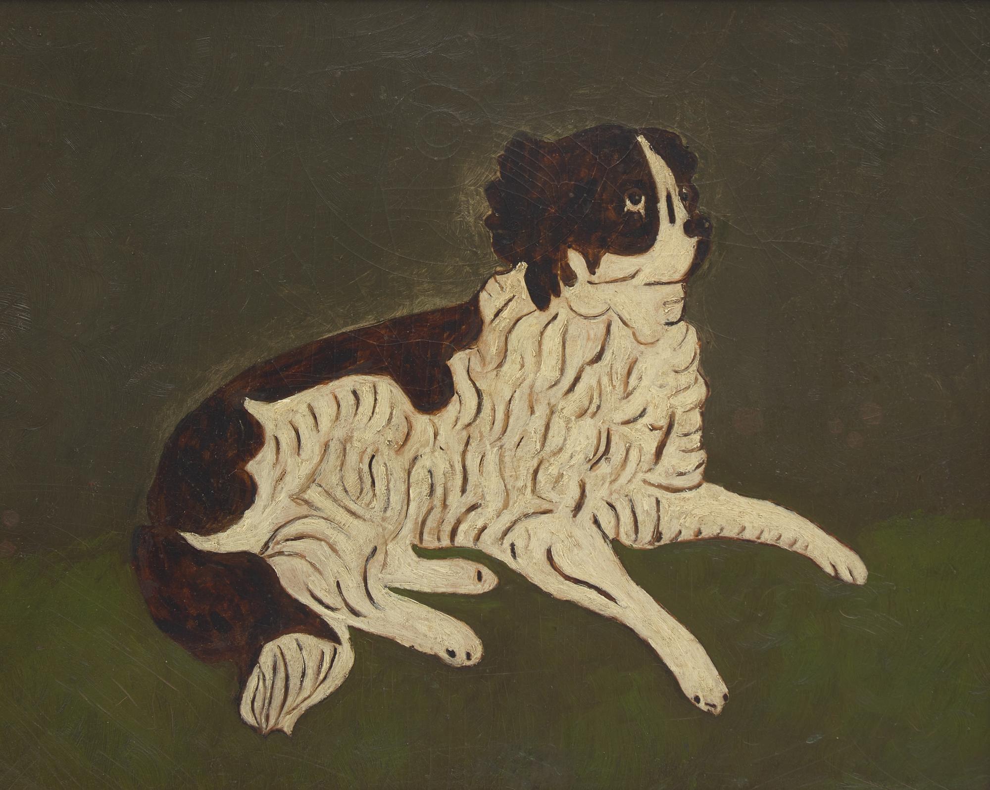 American School 19th Century, A Portrait of a Dog
