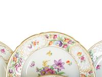 A Schulmann Empress Dresden Flowers Porcelain Dinner Service